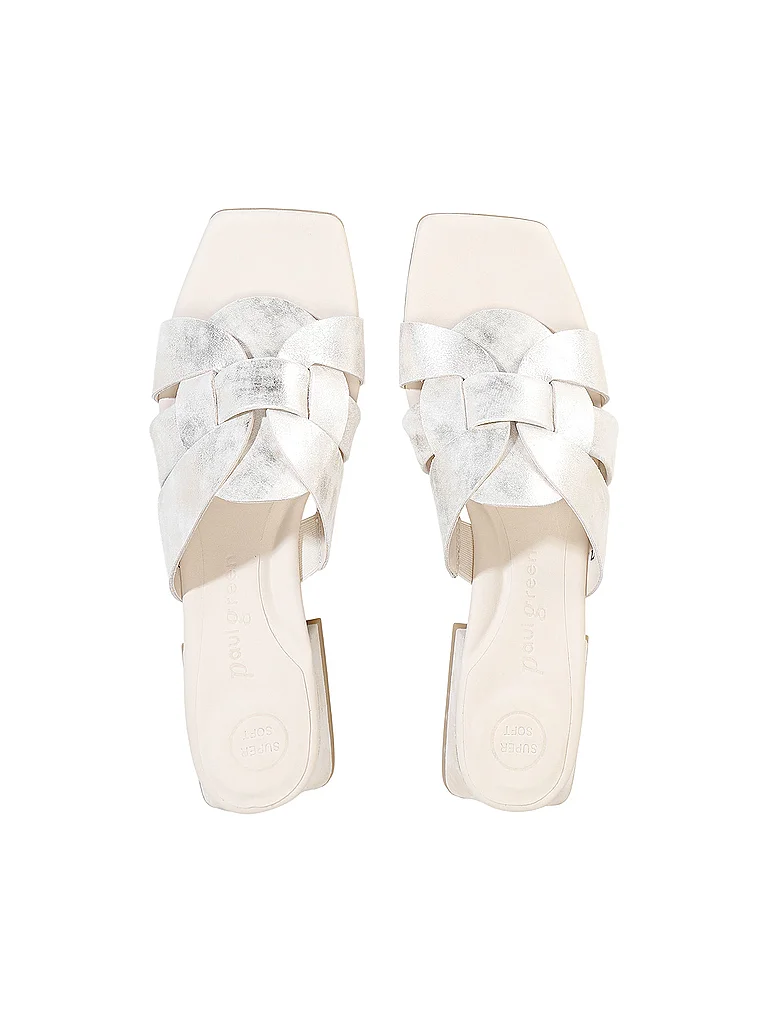 Paul Green Mules Silver 41 2